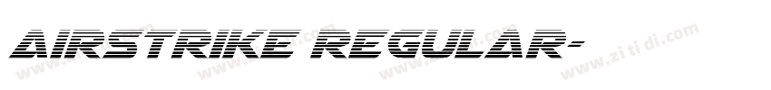 Airstrike Regular字体转换